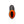 Top view of a Dryshod boot with a brown exterior and bright orange interior lining