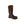 Dryshod brown and black waterproof work boot with orange trim