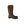 Dryshod brown and black waterproof work boot with orange trim