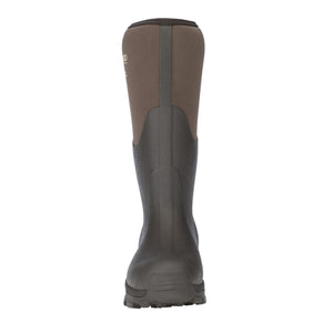 Back view of a brown rubber Muck Boot