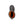 Top view of a brown Dryshod boot with a bright orange interior lining