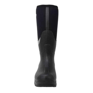 Back view of a black Dryshod rubber boot
