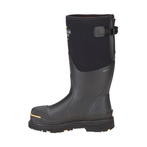 Dryshod black waterproof work boot with reinforced toe and adjustable strap