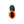 Top view of a black Dryshod rubber boot with a bright orange interior lining