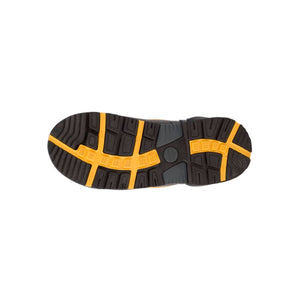 Dryshod boot tread pattern with black and yellow rubber sole