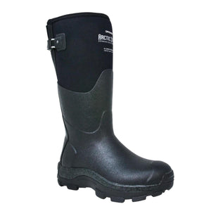 Dryshod Arctic Storm black insulated rubber boot with adjustable calf strap
