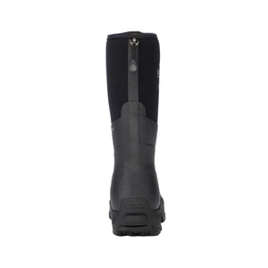 Back view of a black Dryshod waterproof boot