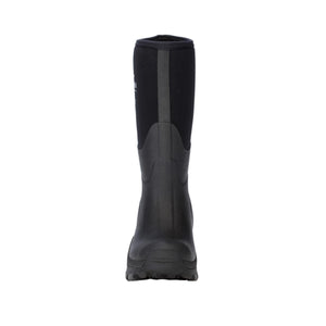 Back view of a black Dryshod waterproof rubber boot