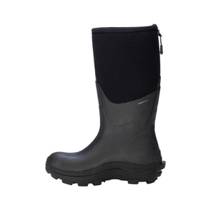 Dryshod black waterproof rubber boot with Hydrokote finish