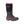 Dryshod Arctic Storm black rubber boot with pink trim and sole detail