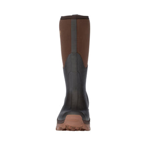 Dryshod brown and black waterproof rubber boot back view