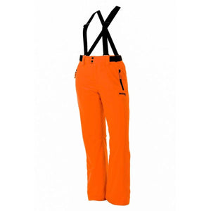 DSG Outerwear bright orange snow pants with black suspenders