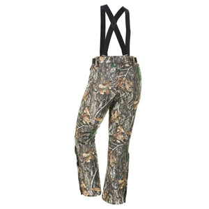DSG Outerwear camo print bib snow pants with black suspenders