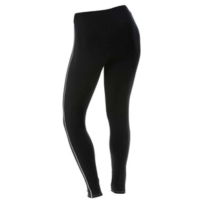 DSG Outerwear black leggings with side stripe