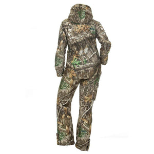 Back view of DSG Outerwear camo jacket and pants set