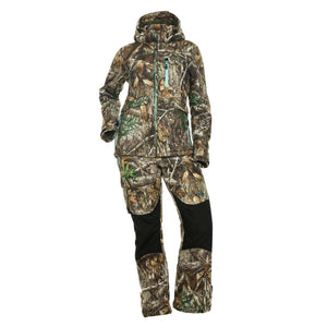 DSG Outerwear camo hunting jacket and pants set with black knee panels