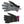 DSG Outerwear black and grey geometric print winter gloves with pink trim