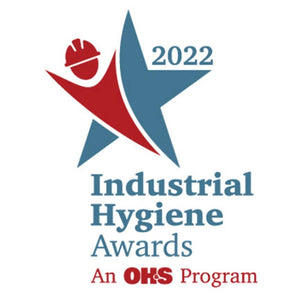 2022 Industrial Hygiene Awards logo featuring a star and hard hat icon