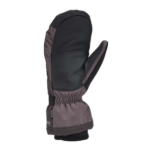 Kombi black and grey winter mitten with elastic wrist