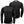 Aheata black long sleeve thermal shirt with front and back views showing brand logos and power button