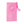 AlphaCool pink handheld turbo fan with lanyard