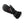 Black Hotronic heated mitten with leather palm and wrist cinch