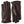 Hestra dark brown leather gloves with wrist strap and snap button closure
