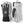 Hestra grey and black leather ski gloves with carabiner clip