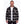 Man wearing a black and white plaid Mobile Warming flannel shirt over a white shirt