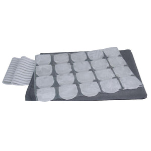 FlexiFreeze ice pack sheet with grey fabric wrap and white elastic bandage