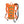 Chill-Its orange high visibility hydration backpack with reflective chevron stripes