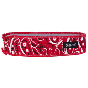 Chill-Its red bandana print cooling headband