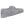 Grey reusable cloth menstrual pad with white snap fasteners