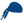 Blue Chill-Its cooling skull cap with tie back