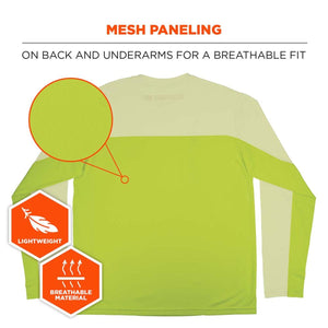 Chill-Its long sleeve shirt showing mesh back and underarm panels for breathability