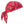 Chill-Its red paisley print tie headwear