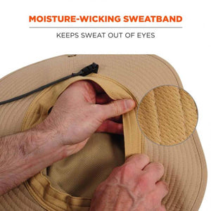 Chill-Its hat moisture-wicking sweatband detail