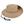 Beige wide brim sun hat with mesh side panels and adjustable chin strap