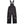 N-Ferno black insulated work bib overalls with adjustable shoulder straps
