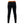 Black leggings with orange waistband featuring Be Tenacious text