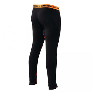 N-Ferno black thermal leggings with orange waistband text
