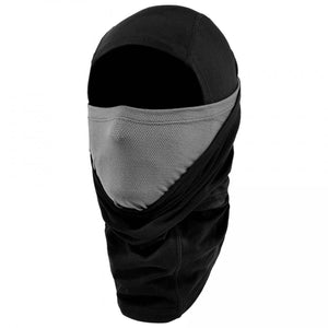 N-Ferno black balaclava with grey mesh face panel