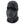Black fleece balaclava with orange stitching and a textured nose guard