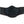 Black neoprene face mask with orange stitching and velcro side fasteners