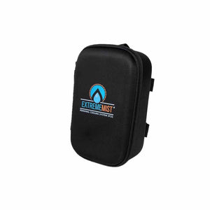 ExtremeMIST black zippered storage case with logo