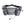 Grey hydration running belt with two bottle holders and zippered storage pockets