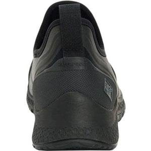 Back view of black Muck waterproof slip on shoe