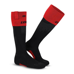 Lenz black and red knee high socks