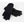Pair of black Seirus gloves on a white background