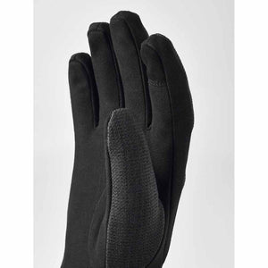 Hestra black glove with textured palm grip
